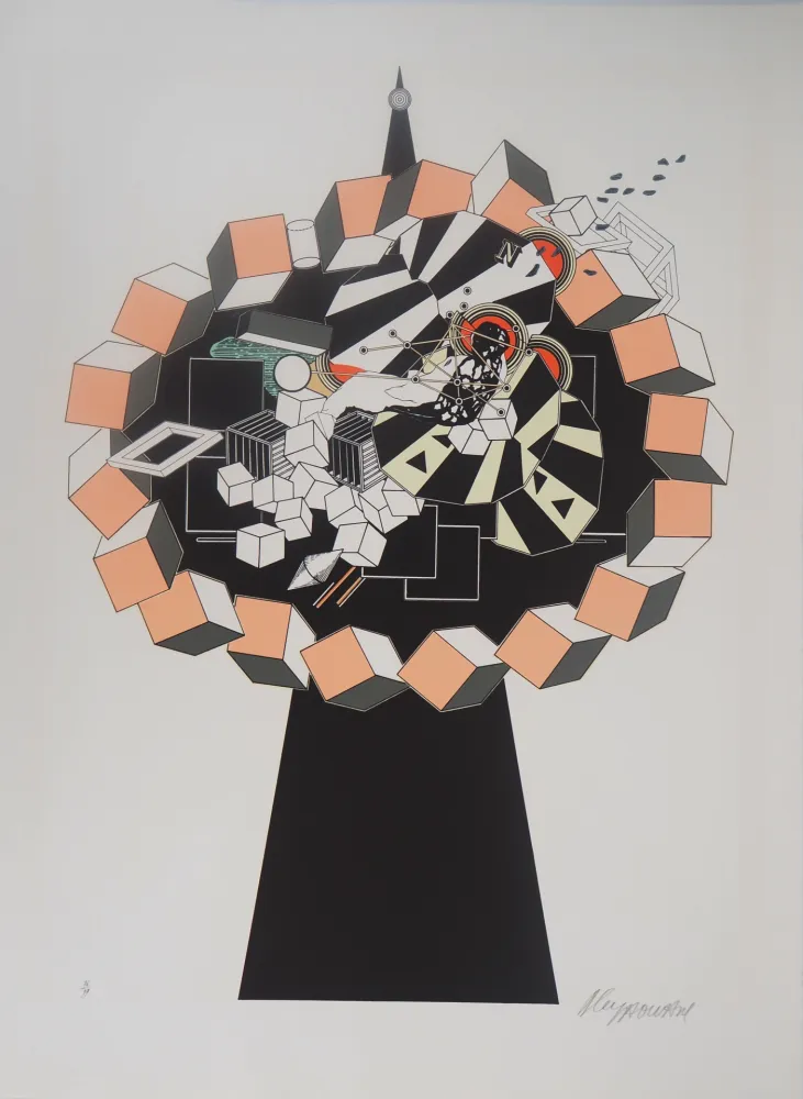 Lithograph Le Yaouanc - Korkozégone