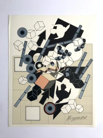Lithograph Le Yaouanc - L'air (L'oeuvre des hommes IV)