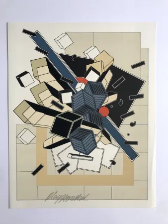 Lithograph Le Yaouanc - L'eau (L'oeuvre des hommes I)