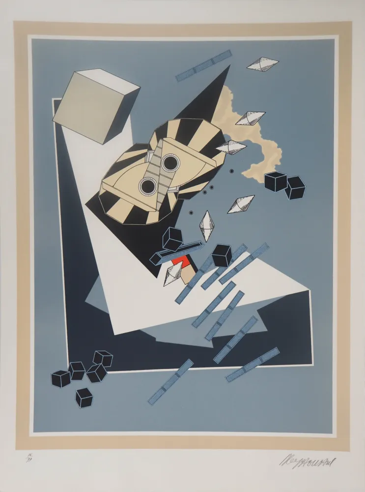 Lithograph Le Yaouanc - Les ouvertures n'ont pas de domicile fixe