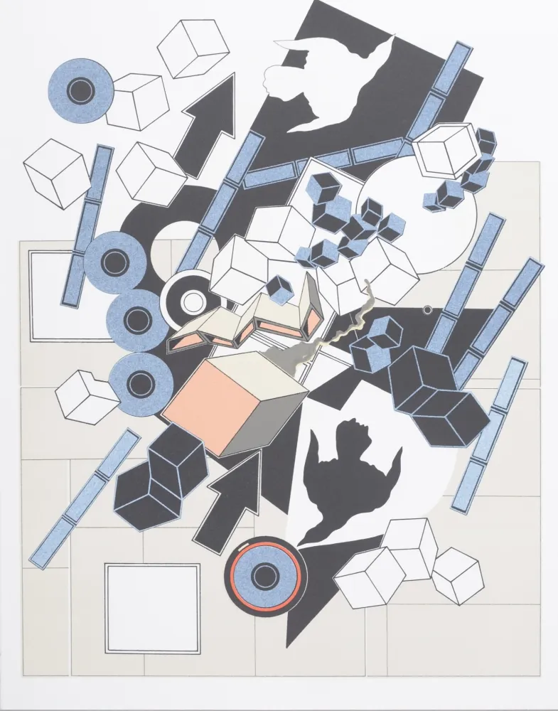 Lithograph Le Yaouanc - L'œuvre des Hommes : l'Air