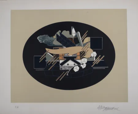 Lithograph Le Yaouanc - Solfège, 1975 - Hand-signed
