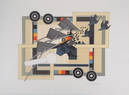 Lithograph Le Yaouanc - Tandem