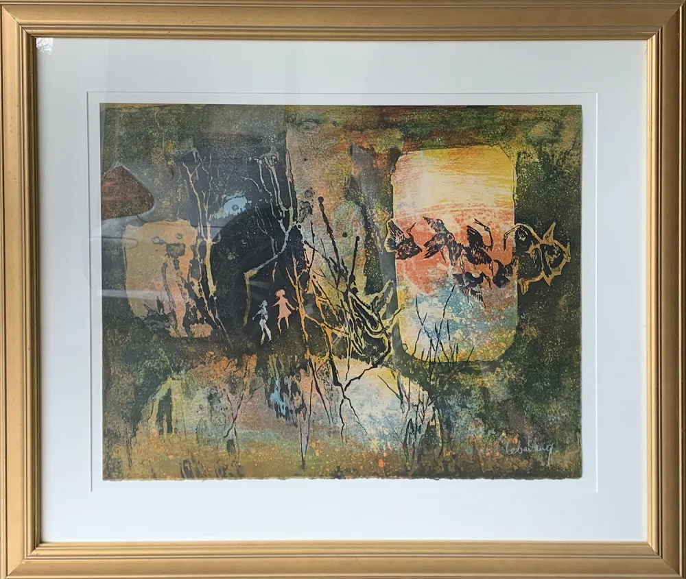 Etching Lebadang - Abstract Forrest