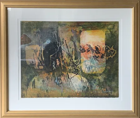 Etching Lebadang - Abstract Forrest