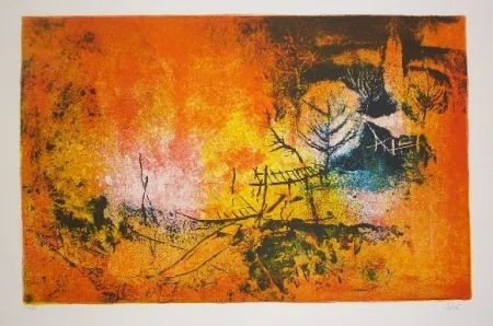 Lithograph Lebadang - Embarcadere