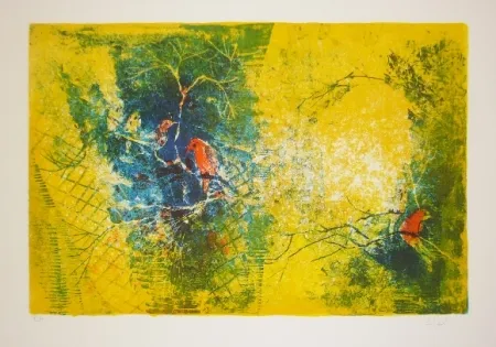 Lithograph Lebadang - Volière