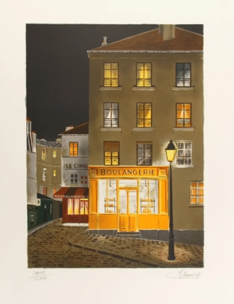 Lithograph Lecoindre - La boulangerie