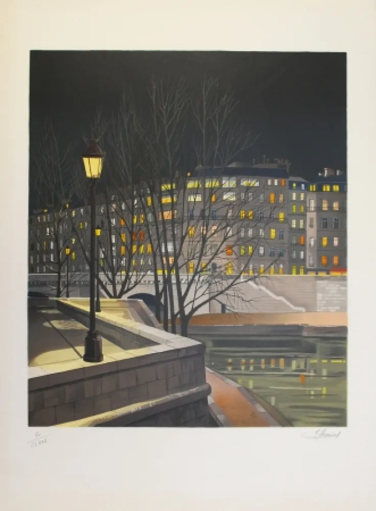 Lithograph Lecoindre - Les quais