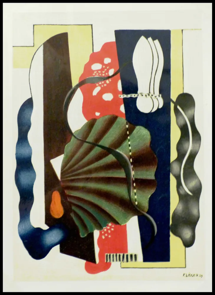 Lithograph Léger (After) - COMPOSITION AU COQUILLAGE
