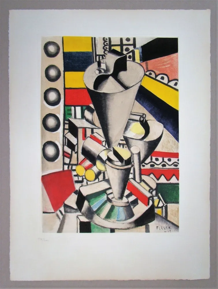 Screenprint Léger (After) - Éléments mécaniques