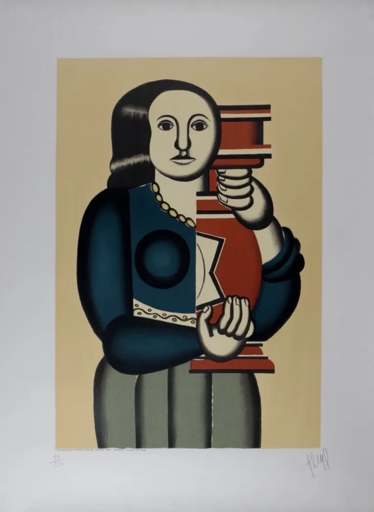 Lithograph Léger (After) - Femme à la Cruche, c.1950