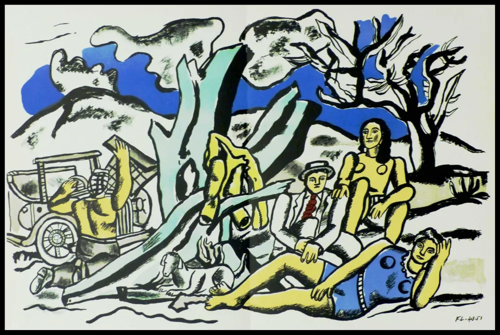 Lithograph Léger (After) - LA PARTIE DE CAMPAGNE
