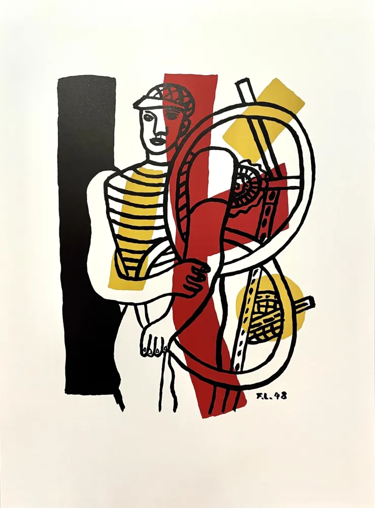 Lithograph Léger (After) - Le Cycliste