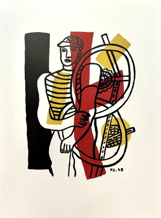 Lithograph Léger (After) - Le Cycliste