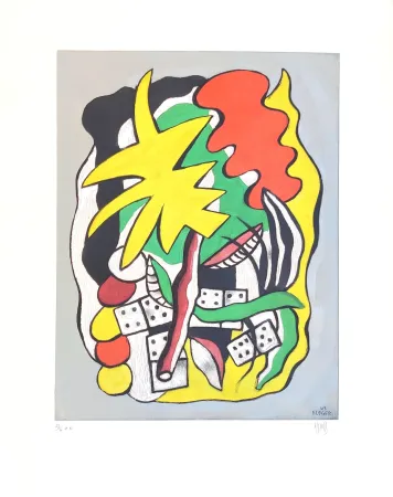 Pochoir Leger - Composition aux dominos 