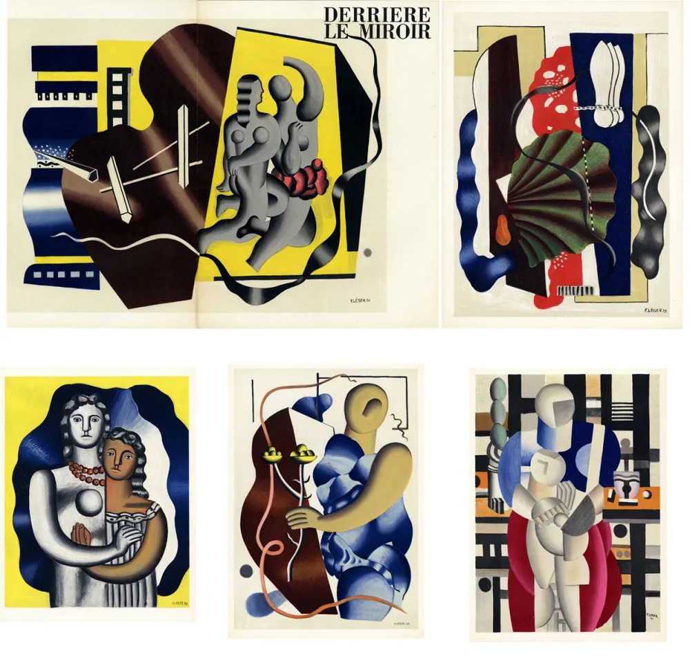 Lithograph Leger - DERRIÈRE LE MIROIR N° 79-80-81. FERNAND LÉGER. Octobre 1955