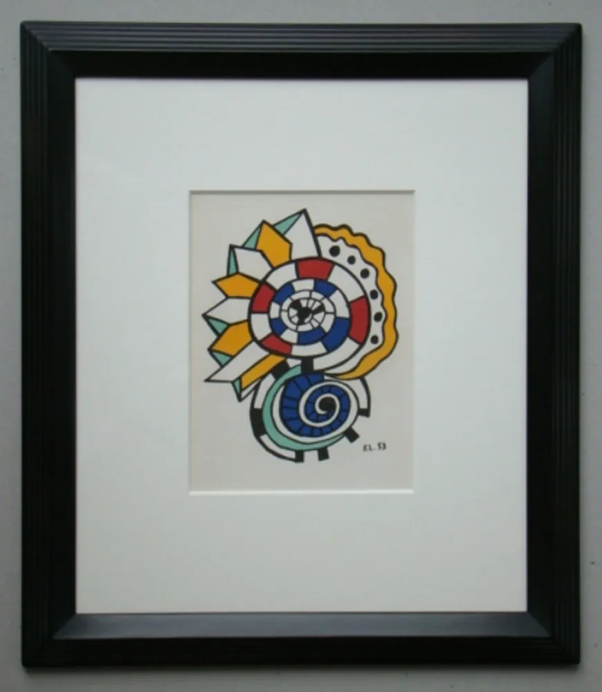 Lithograph Leger - Escargot, 1953