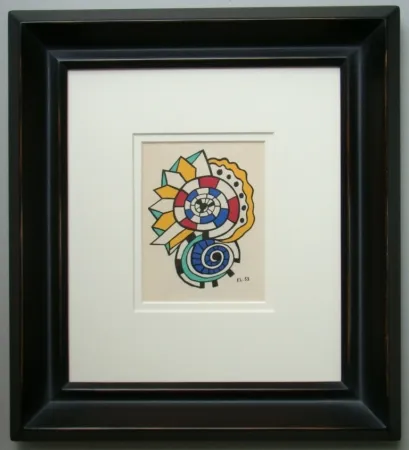 Lithograph Leger - Escargots