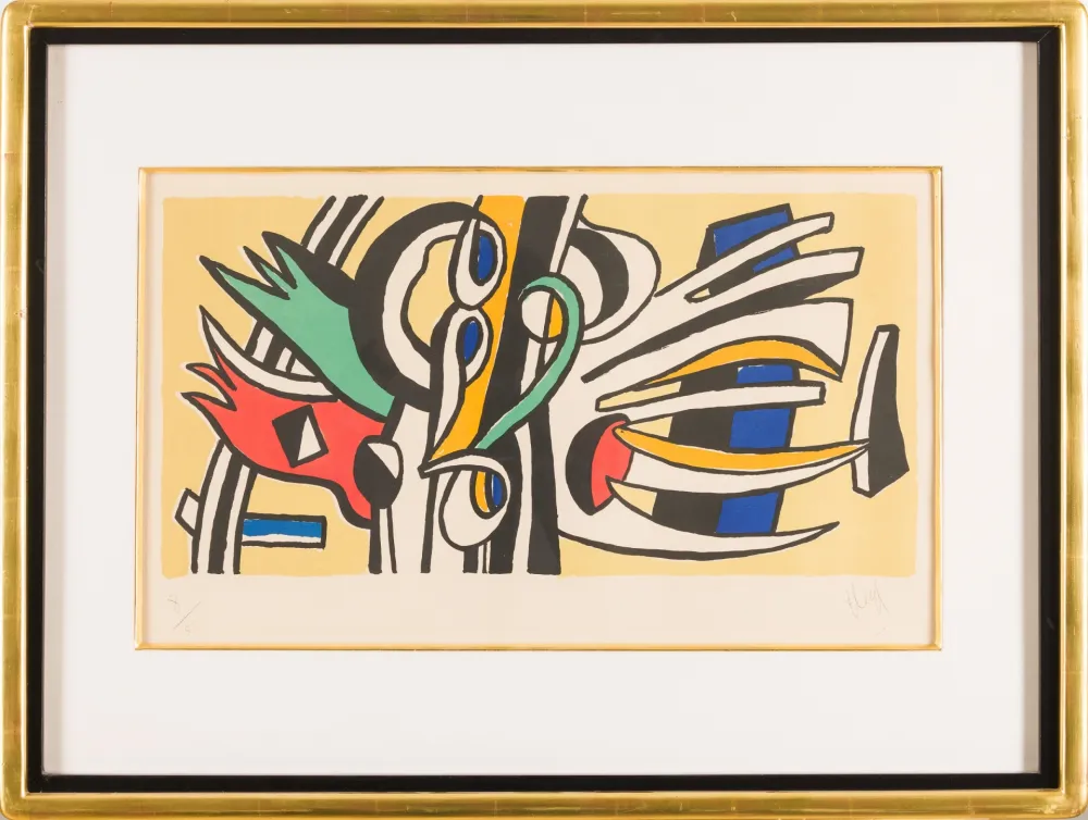 Lithograph Leger - Fernand Léger (1881–1955) - Composition murale - Lithograph on paper - 1951