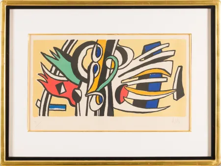 Lithograph Leger - Fernand Léger (1881–1955) - Composition murale - Lithograph on paper - 1951