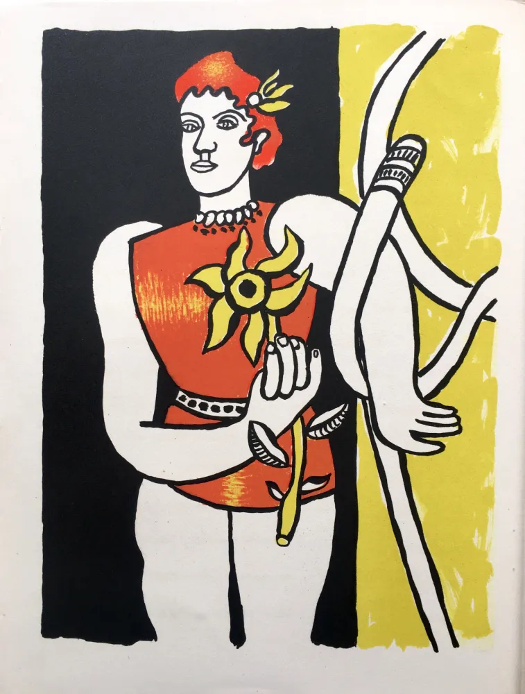 Lithograph Leger - JONGLEUSE AU TOURNESOL (LE CIRQUE 1950)