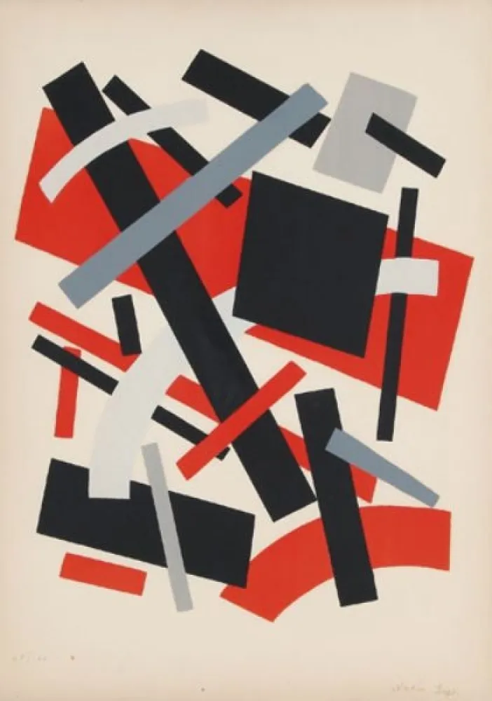 Lithograph Léger Khodossievitch - Suprématisme I 