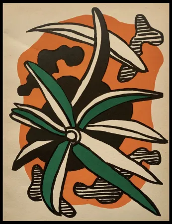 Lithograph Leger - La fleur 