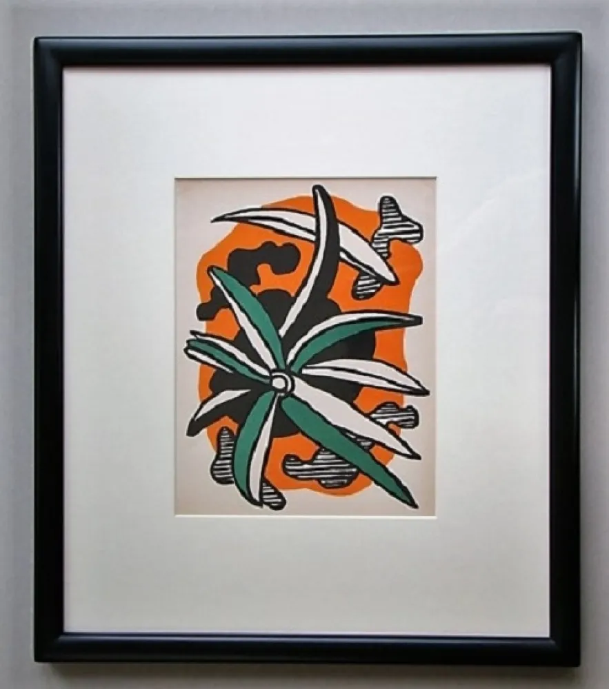 Lithograph Leger - La fleur