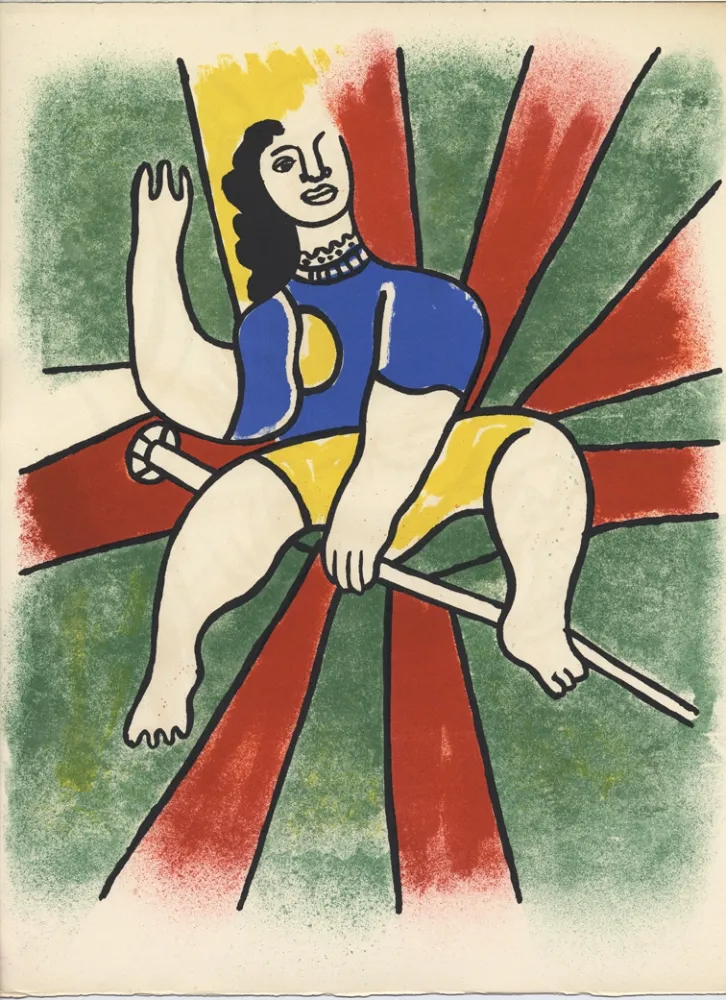 Lithograph Leger - LA FUNAMBULE (LE CIRQUE 1950)