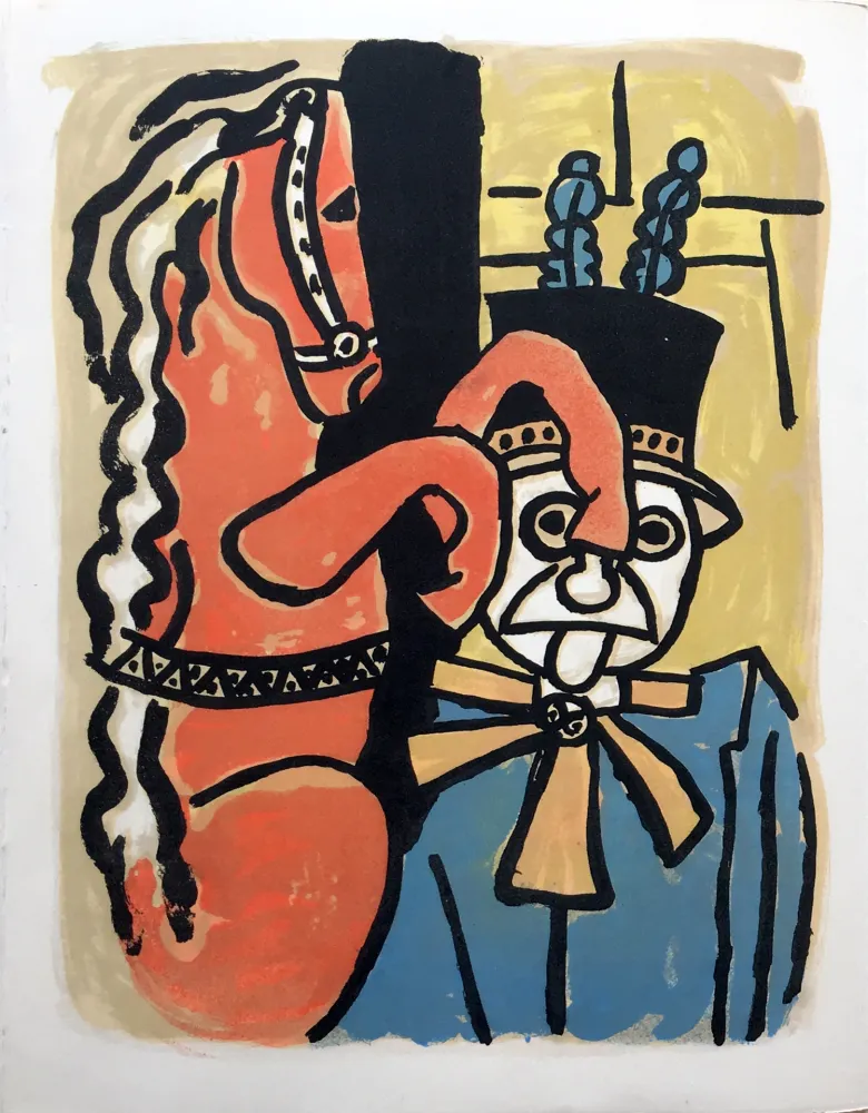 Lithograph Leger - LA PARADE EQUESTRE I (CIRQUE. 1950)