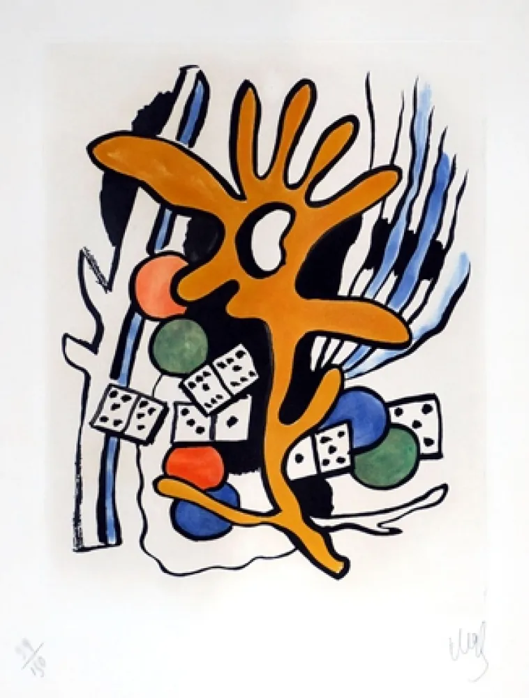 Etching And Aquatint Leger - Les Dominos