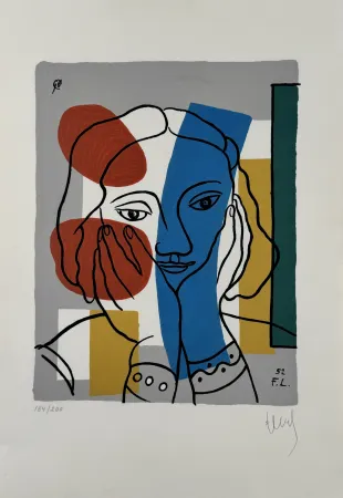 Screenprint Leger - Portrait de femme 