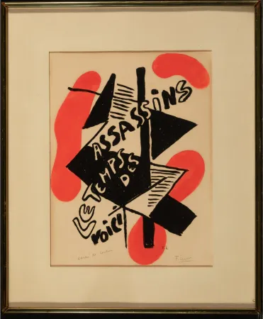 Pochoir Leger - Unique work. Matinée d’ivresse (Morning of Intoxication)