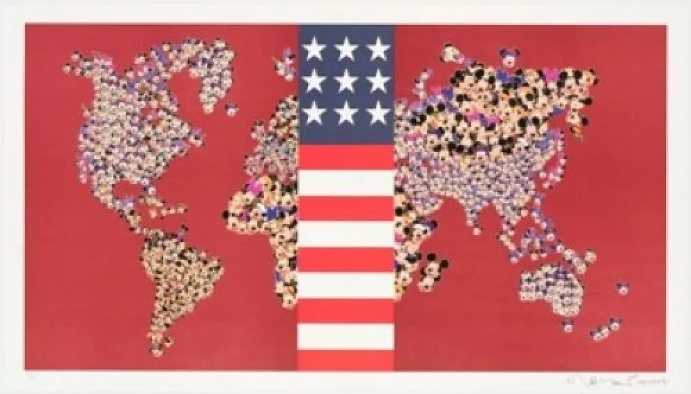 Lithograph Leirner - Dow Jones