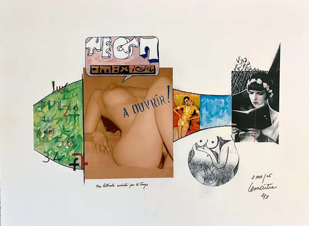 Photography Lemaitre  - Nu lettriste enrichi par le temps