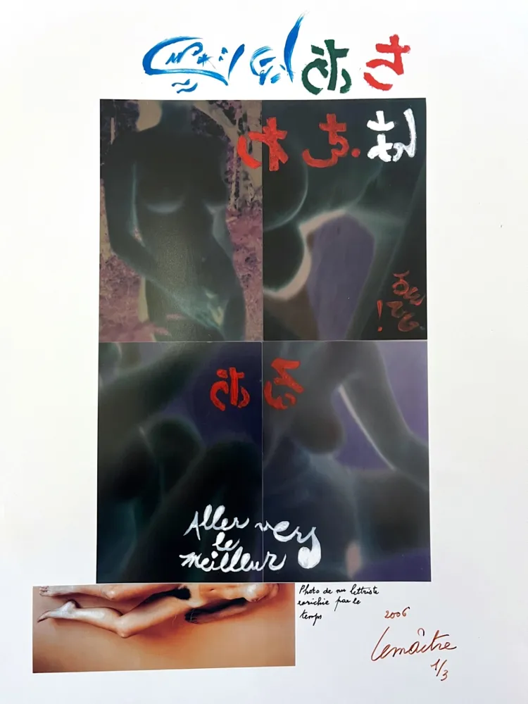 Photography Lemaitre  - Photo de nu lettriste enrichie par le temps