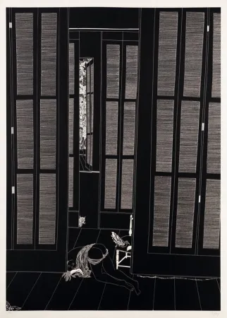 Lithograph Leng - Full moon