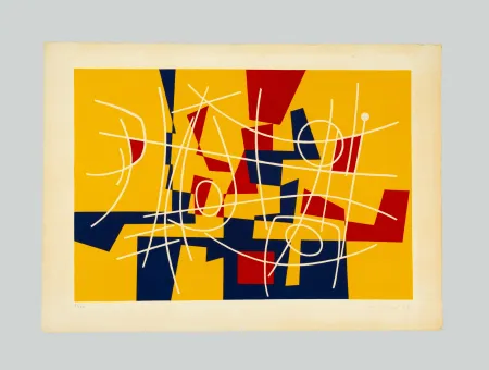 Lithograph Leuppi - Composition