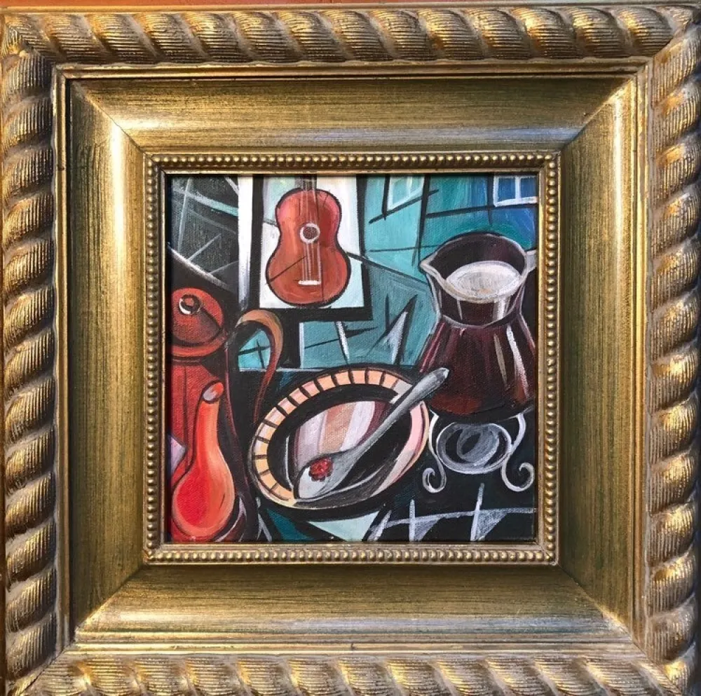 No Technical Levin - Guitar Dream (ORIGINAL PAINTING APPEARING IN LIN-MANUEL MIRANDA'S 