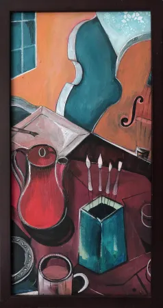 No Technical Levin - Red Melody (original painting from IN THE HEIGHTS / LIN-MANUEL MIRANDA)