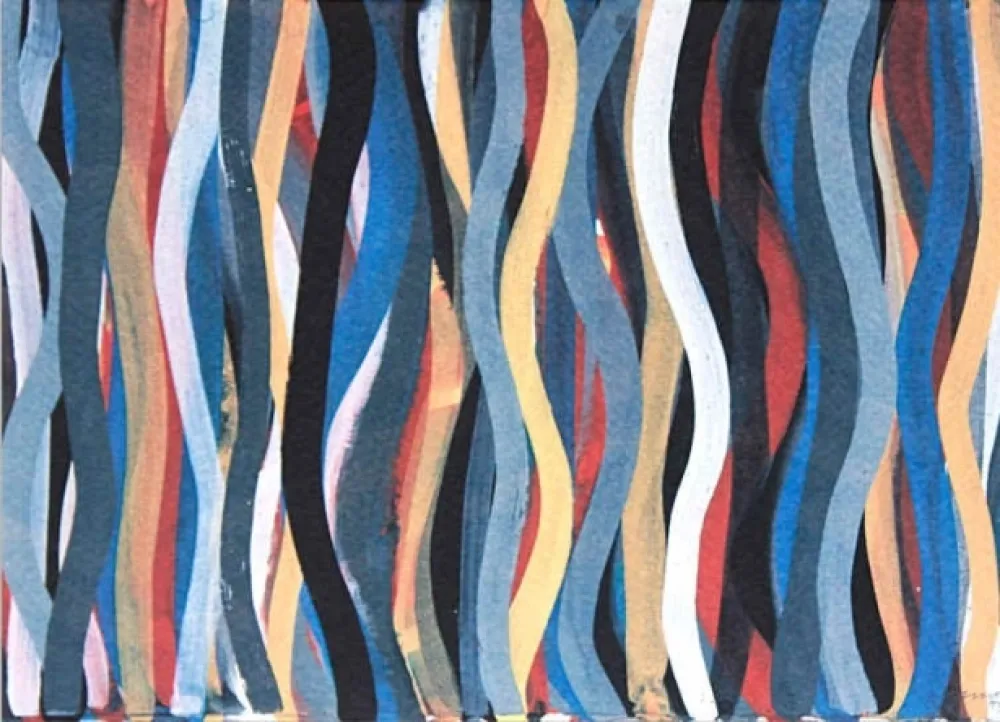 Lithograph Lewitt - Brushstrokes: Horizontal And Vertical II