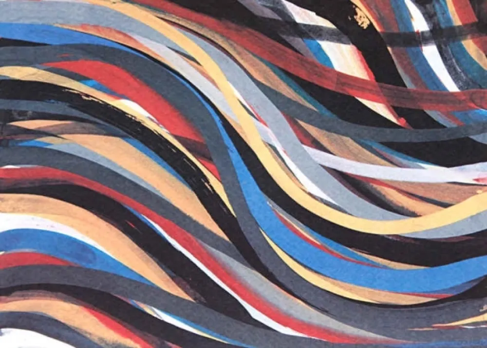 Lithograph Lewitt - Brushstrokes: Horizontal And Vertical XIX
