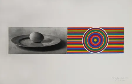 Linocut Lewitt - Equivalent