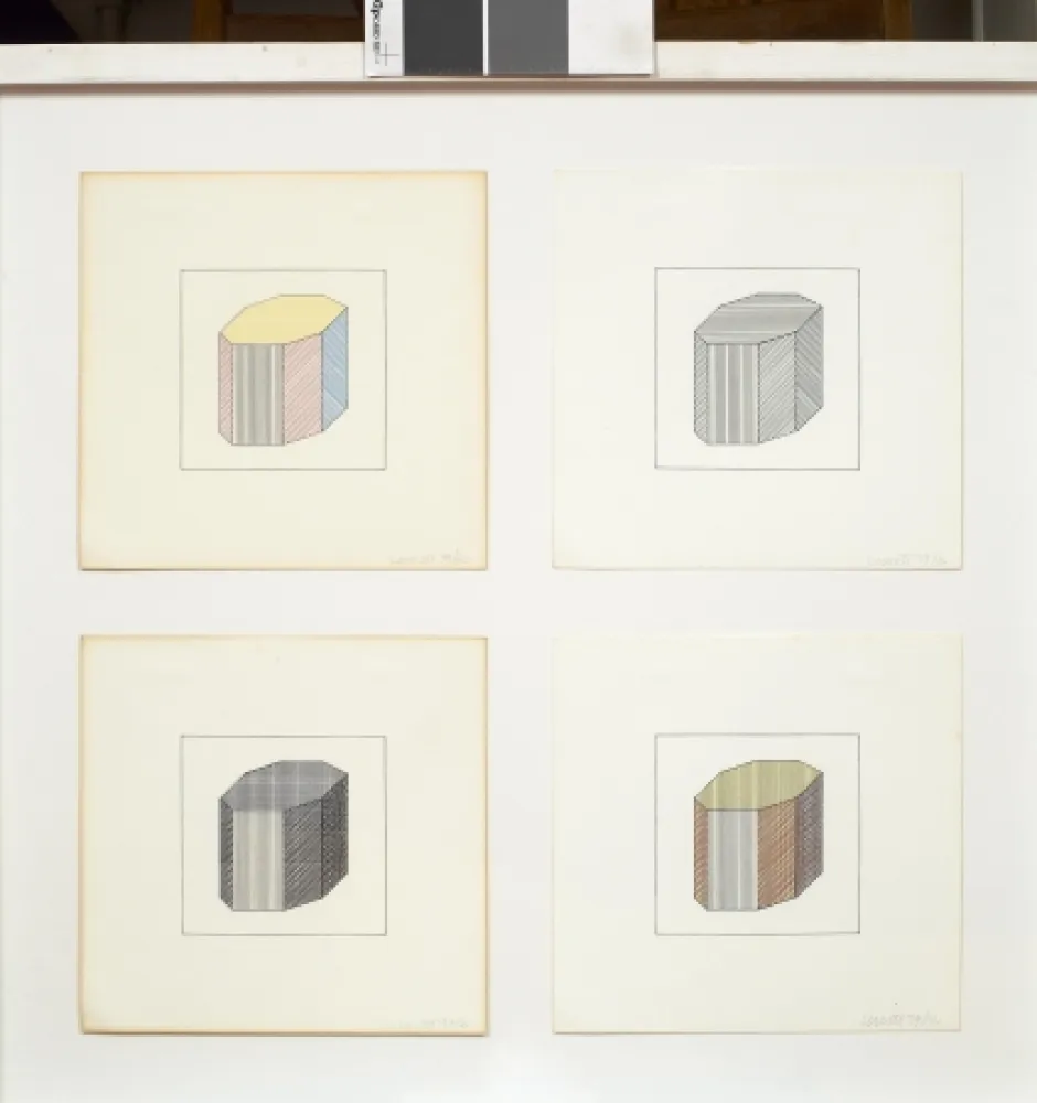 Screenprint Lewitt - Forme dérivée d'un cube