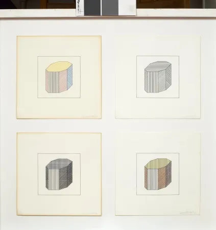 Screenprint Lewitt - Forme dérivée d'un cube