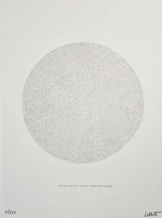 Lithograph Lewitt - Lines, not long, not heavy, not touching, drawn at random