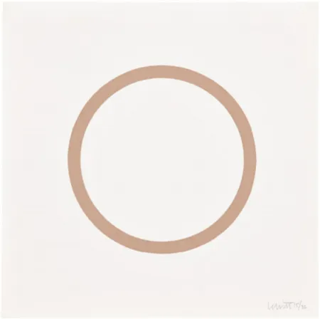 Screenprint Lewitt - Plate 1 (from Five Geometric Figures in Five Colors)