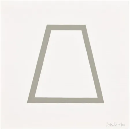 Screenprint Lewitt - Plate 18 (from Five Geometric Figures in Five Colors)