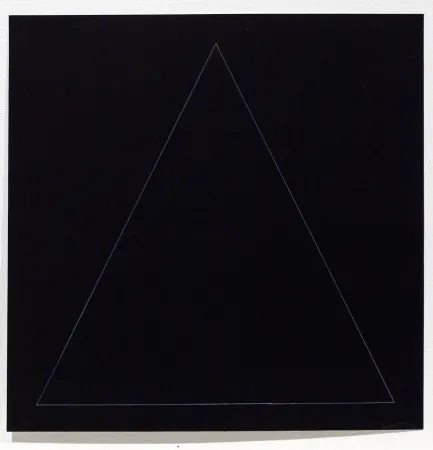 Etching And Aquatint Lewitt - Six Geometric Figures - Triangle